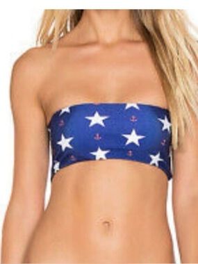 Wildfox Stars & Anchors bikini top medium NWT